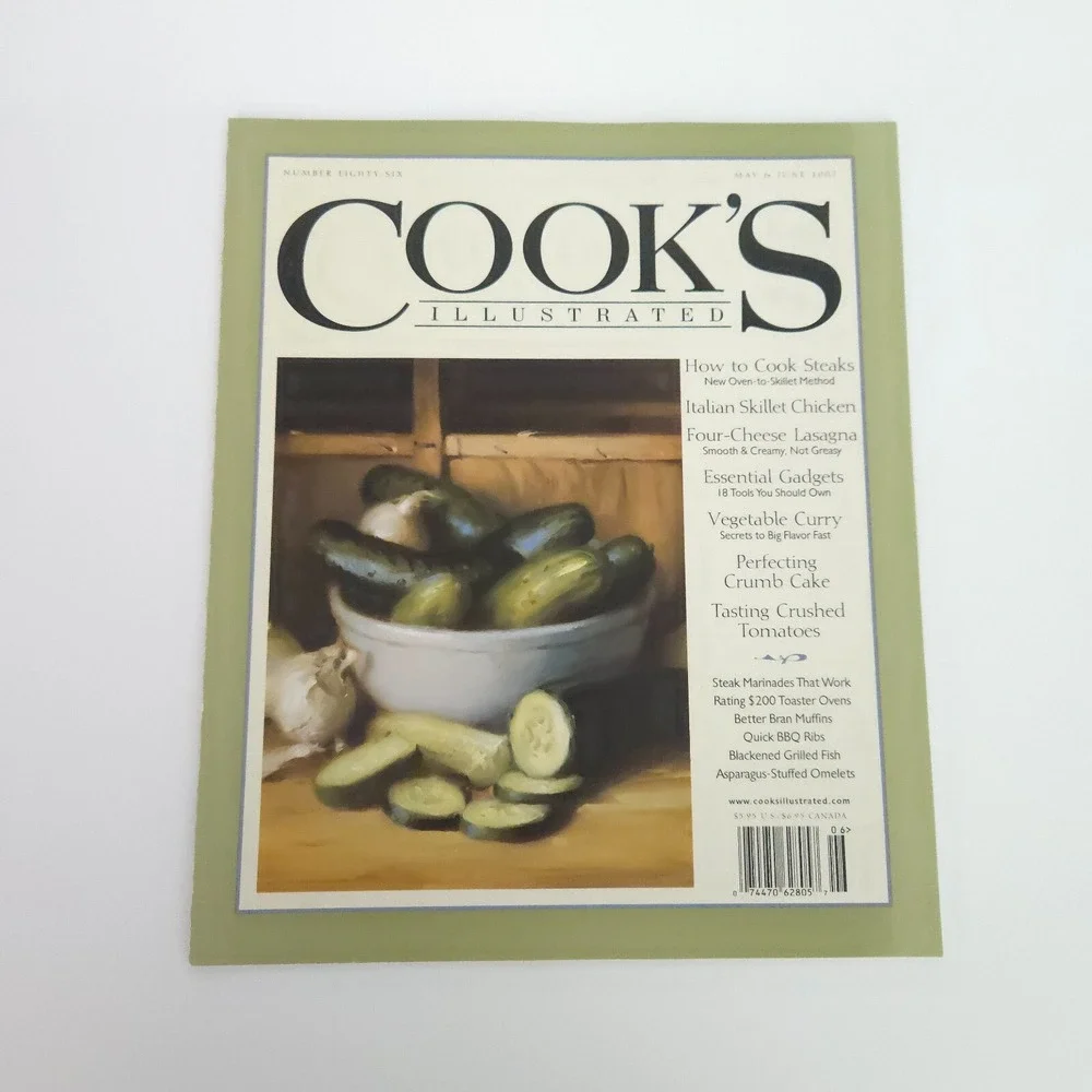 2007 Cook's Illustrated Cooking Magazine Back Issues Lot of 6‎ Complete Year